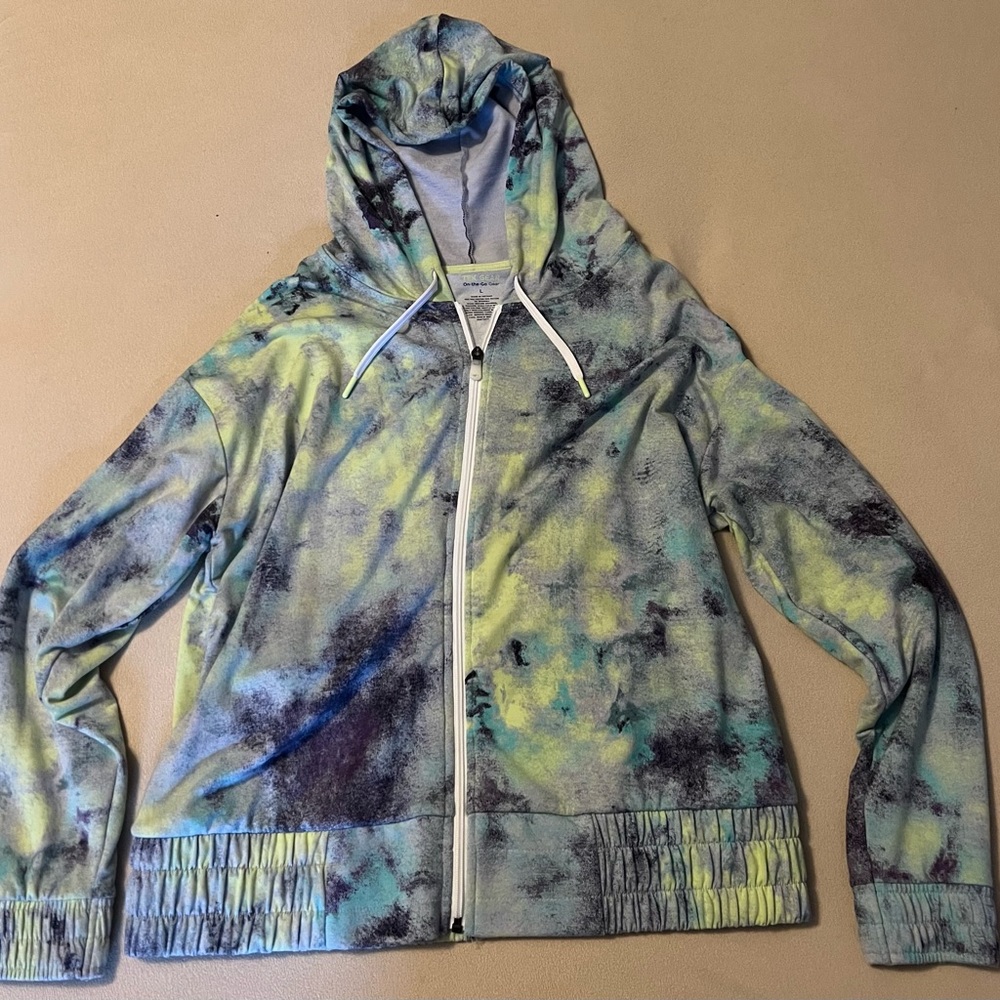 Tie Dye Zip Up Hoodie
